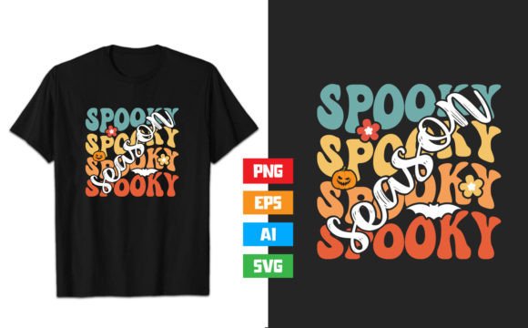 Download Spooky Season Halloween T-Shirt Design - Spooky Collection