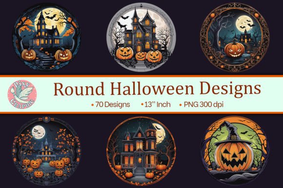 Download Round Halloween Designs - Halloween design Collection