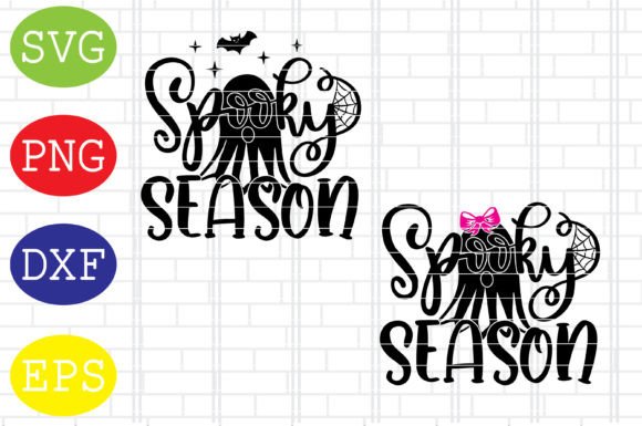 Download 2 Styles Spooky Season Svg, Halloween - Spooky Collection