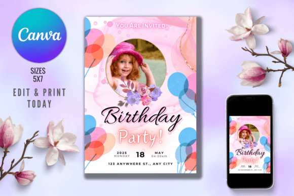 Download Digital Birthday Party Invitations - Party Collection
