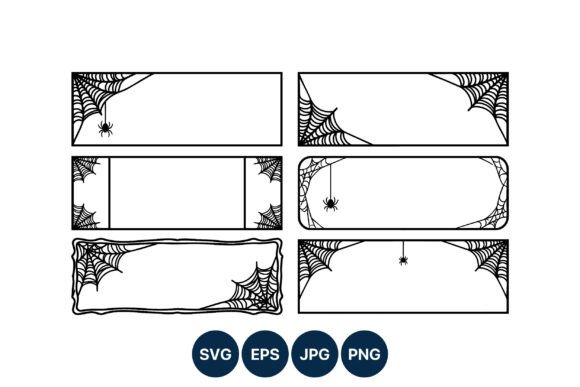 Download Halloween Spider Web Border Frames - Premium Resources