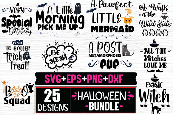 Download 25 Halloween Designs Bundle - Halloween design Collection