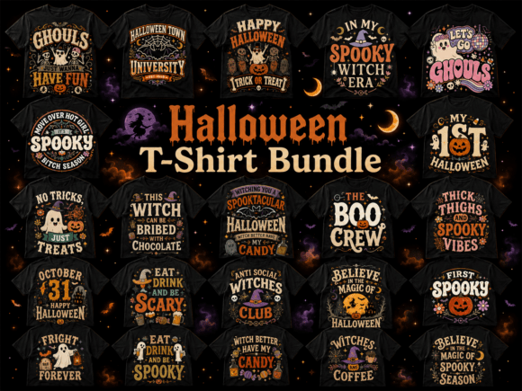 Download Retro Spooky Halloween SVG Bundle - Spooky Collection