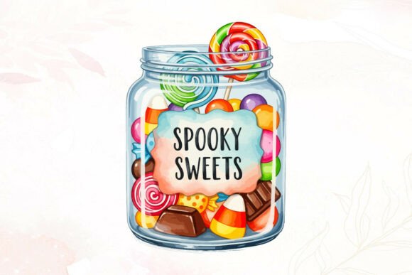 Download Spooky Sweets Halloween Candy Jar - Spooky Collection