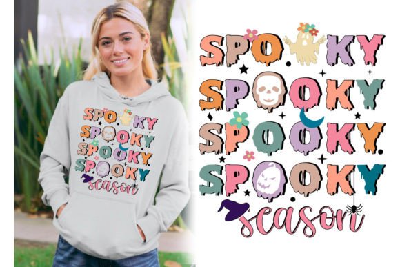 Download Retro Spooky Season Halloween T-shirt - Spooky Collection