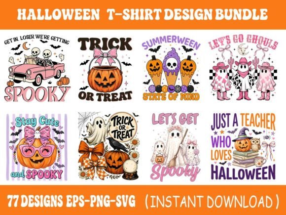 Download Spooky Ghost Halloween T-Shirt Bunde - Spooky Collection