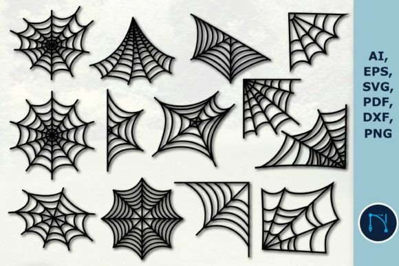 Download Paper Cut Halloween Spider Web SVG Set - Premium Resources