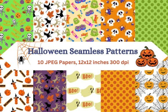 Download Spooky Nightmares: Halloween Patterns - Spooky Collection