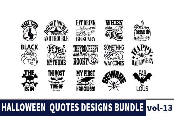 Download 15 HALLOWEEN Designs Bundle - Halloween design Collection