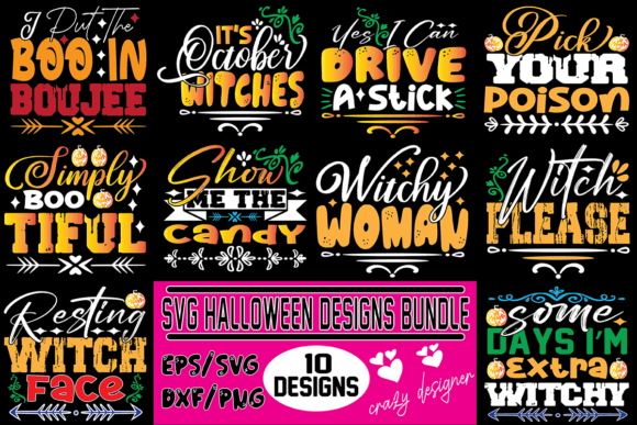 Download Svg Halloween Designs Bundle - Halloween design Collection